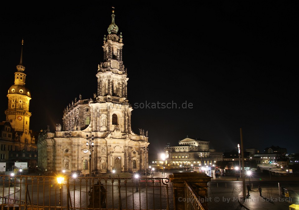 Schloßkirche und Semperoper