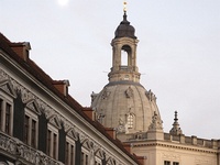 Schloßhof mit Blick zur Frauenkirche  Dresden : Dresden, Stadtansicht, Architektur, Kulturerbe