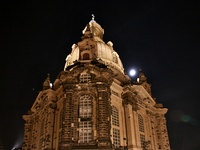 Frauenkirche  Dresden bei Nacht : Dresden, Stadtansicht, Architektur, Kulturerbe