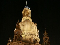 Frauenkirche  Dresden bei Nacht : Dresden, Stadtansicht, Architektur, Kulturerbe